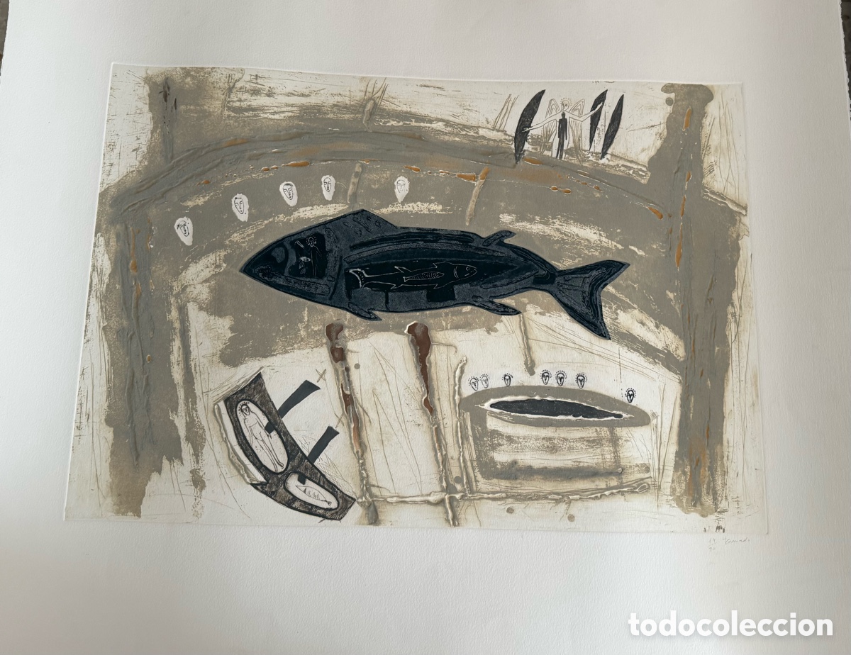 Arte: TERESA GANCEDO &ndash; Grabado original numerado 14/20 (1989) &ndash; Certificado de autenticidad