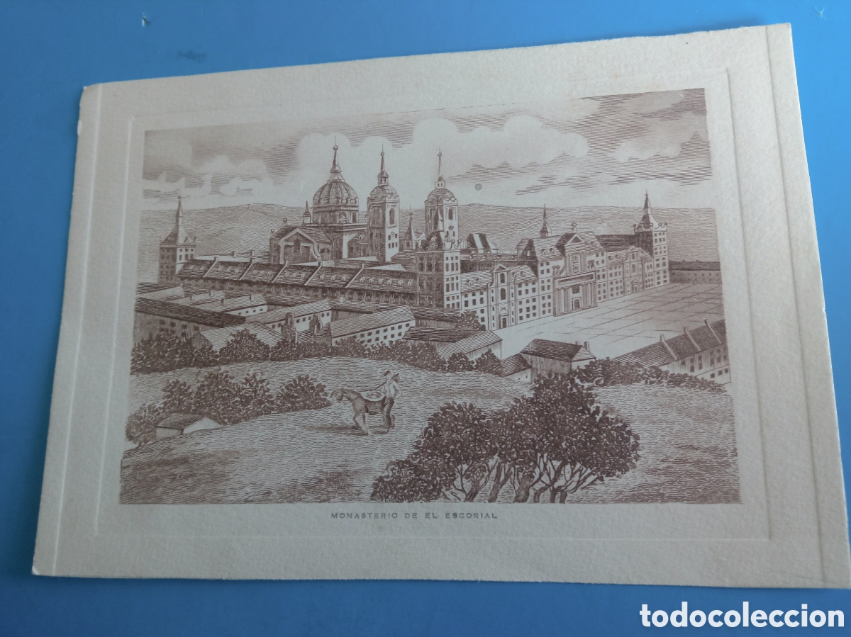 Arte: Grabado, Monasterio de El Escorial, mide 15x10,4 cm