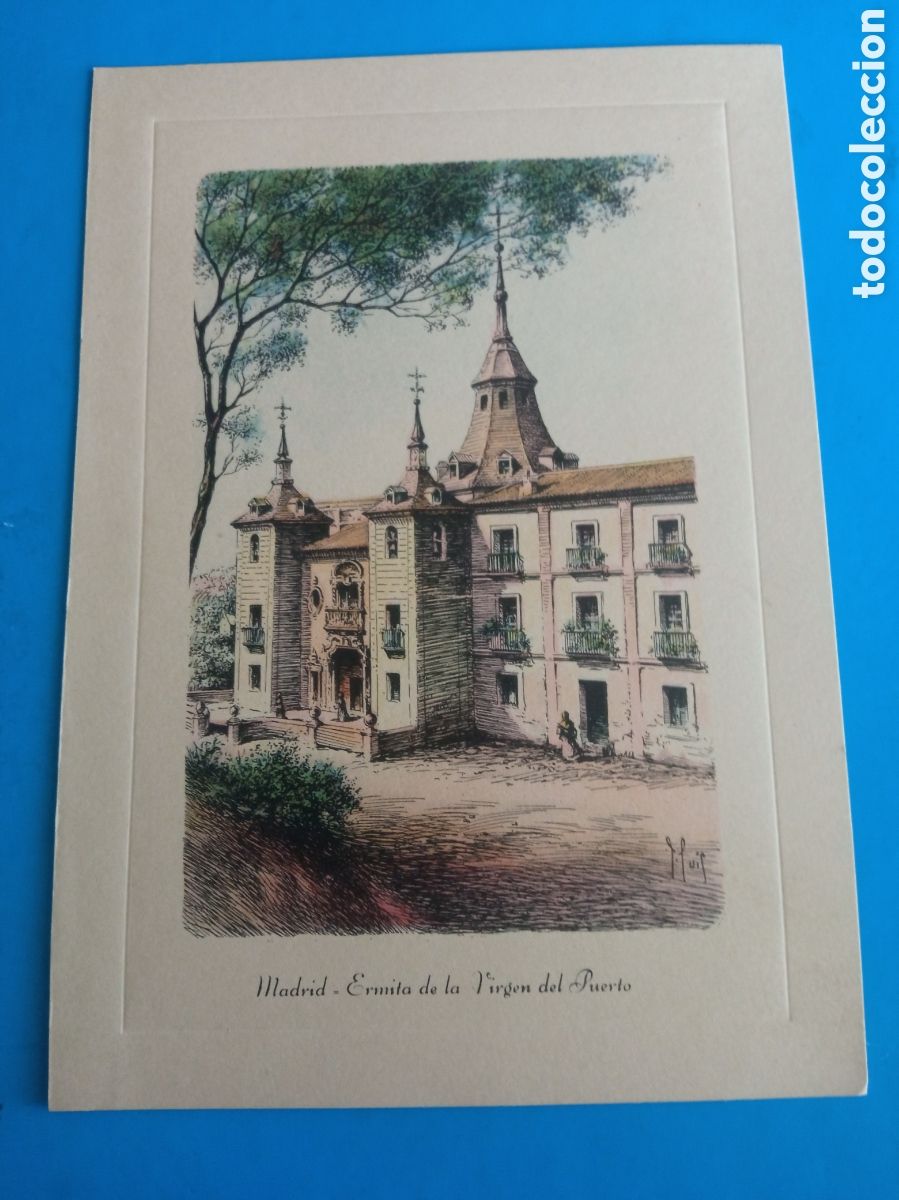 Arte: Bonito grabado, Madrid,, Ermita de la Virgen del Puerto, mide 16,8x11,8 cm