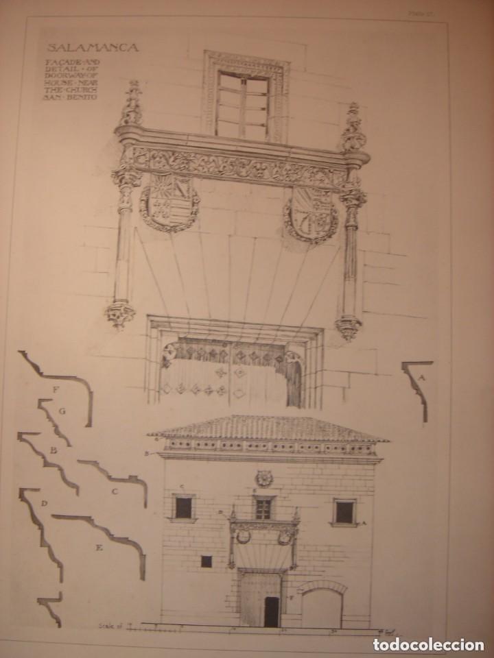 Arte: GRABADO ARQUITECTURA RENACENTISTA, CASA CERCANA A SAN BENITO, SALAMANCA, DETALLES,1893, PRENTICE