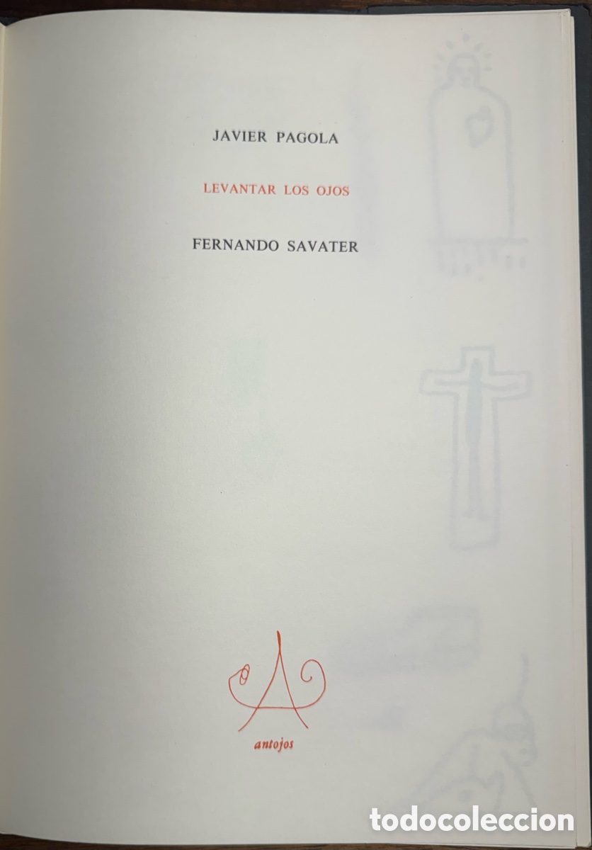 Art: Levantar los Ojos. Javier Pagola y Fernando Savater