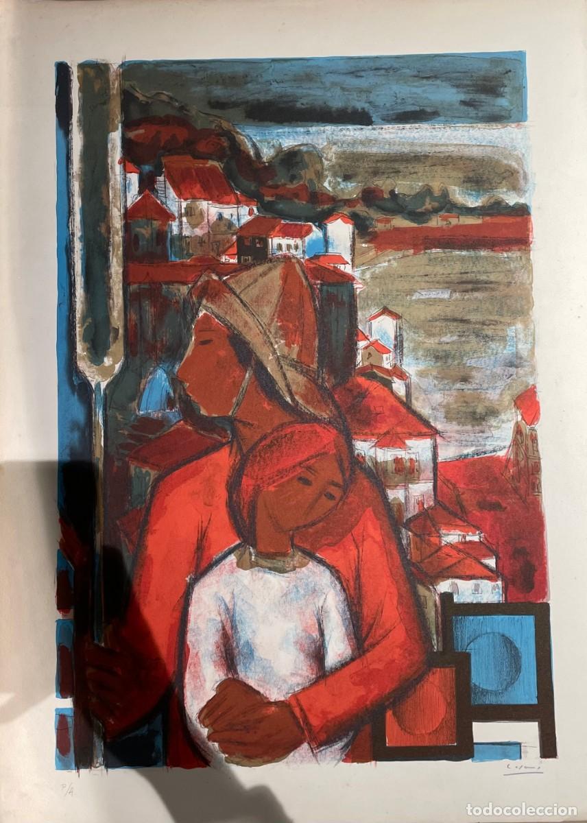 Arte: Grabado firmado &rdquo;Casans&rdquo;, Prueba de artista de 64 x 43,5 cm