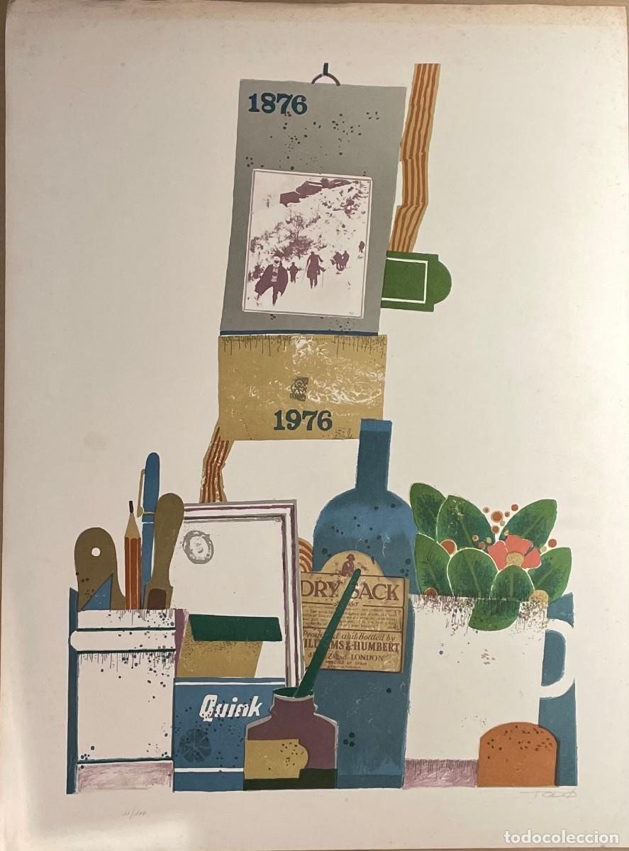 Arte: Grabado firmado Tod&oacute;, Bodeg&oacute;n de escritorio (1976). 11/100