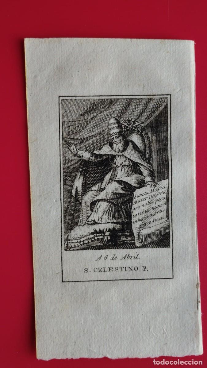 Arte: SAN CELESTINO.-GRABADO.-A&Ntilde;O 1819.