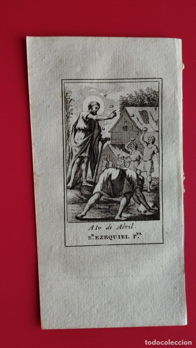 Arte: SAN EZEQUIEL.-GRABADO.-A&Ntilde;O 1819.
