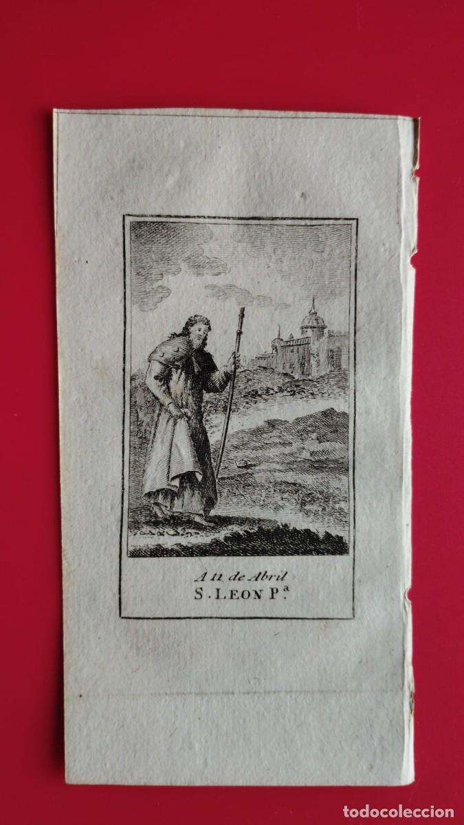 Arte: SAN LEON.-GRABADO.-A&Ntilde;O 1819.