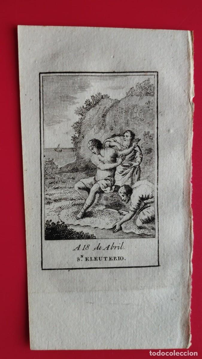 Arte: SAN ELEUTERIO.-GRABADO.-A&Ntilde;O 1819.