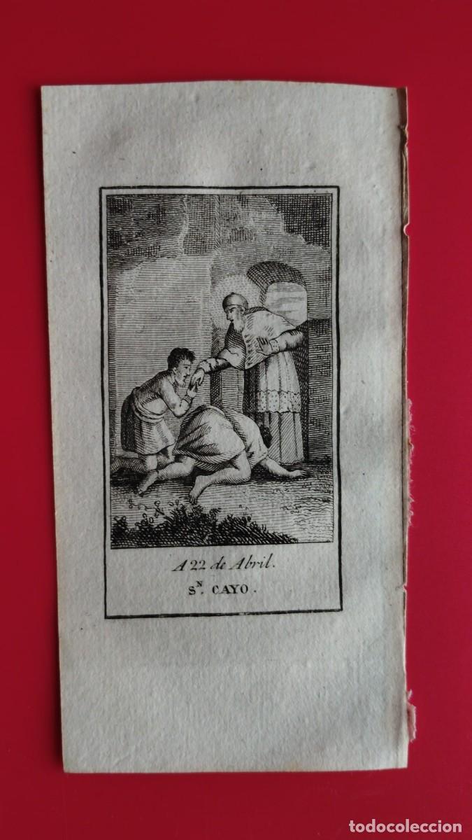 Arte: SAN CAYO.-GRABADO.-A&Ntilde;O 1819.