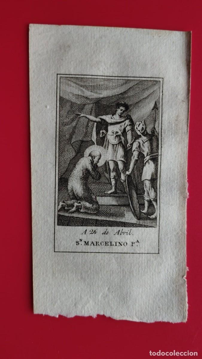 Arte: SAN MARCELINO.-GRABADO.-A&Ntilde;O 1819.