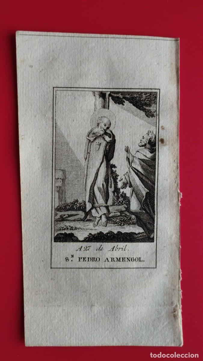 Arte: SAN PEDRO ARMENGOL.-GRABADO.-A&Ntilde;O 1819.
