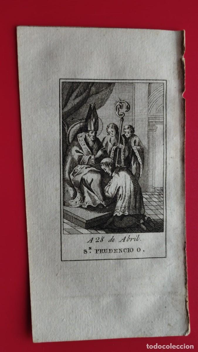 Arte: SAN PRUDENCIO.-OBISPO.-GRABADO.-A&Ntilde;O 1819.