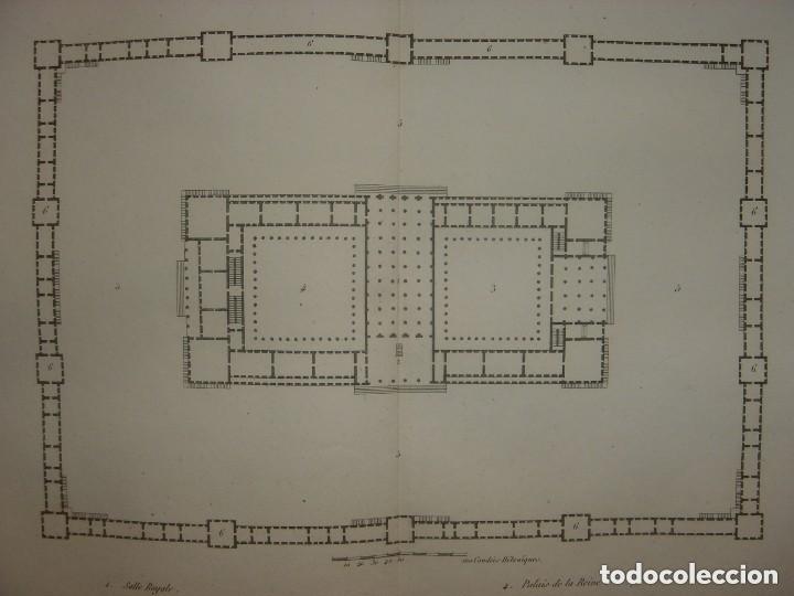 Arte: ESPL&Eacute;NDIDO GRABADO PLANO TEMPLO DEL REY SALOM&Oacute;N, ORIGINAL, PARIS, CALMET,1836, PERFECTO