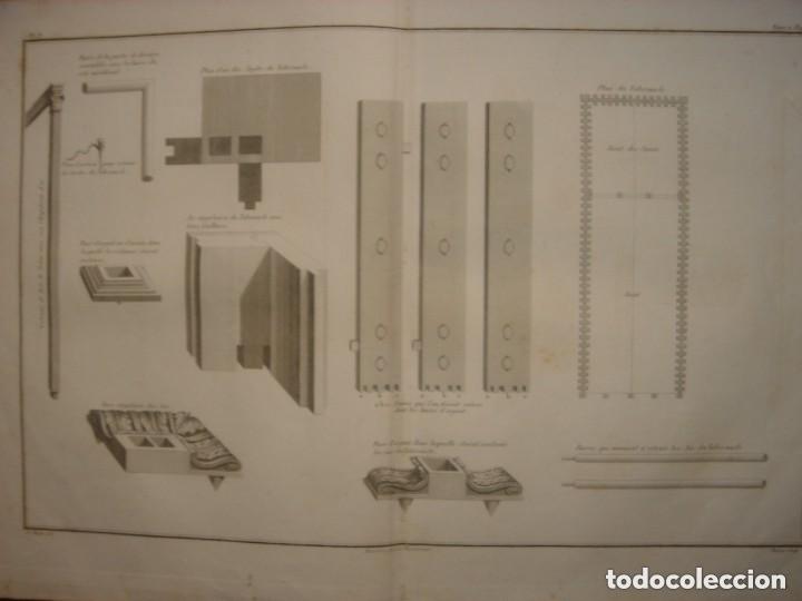 Arte: ESPL&Eacute;NDIDO GRABADO PLANO Y UTENSILIOS DEL TABERN&Aacute;CULO DE MOISES, ORIGINAL, PARIS, CALMET,1836.