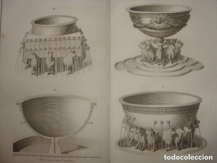 Arte: ESPL&Eacute;NDIDO GRABADO 4 REPRESENTACIONES MAR DE BRONCE, BIBLICO, ORIGINAL, PARIS, CALMET,1836.