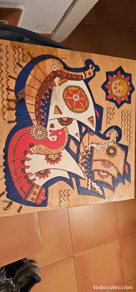 Arte: Precioso programador pintado n&oacute;rdico barcos drakkar