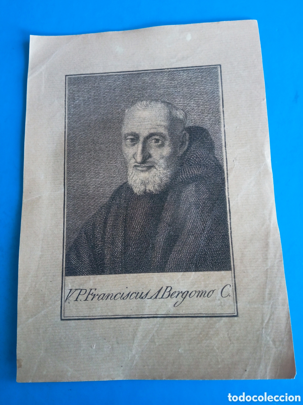 Arte: Antiguo grabado religioso, mide 16,8x12 cm