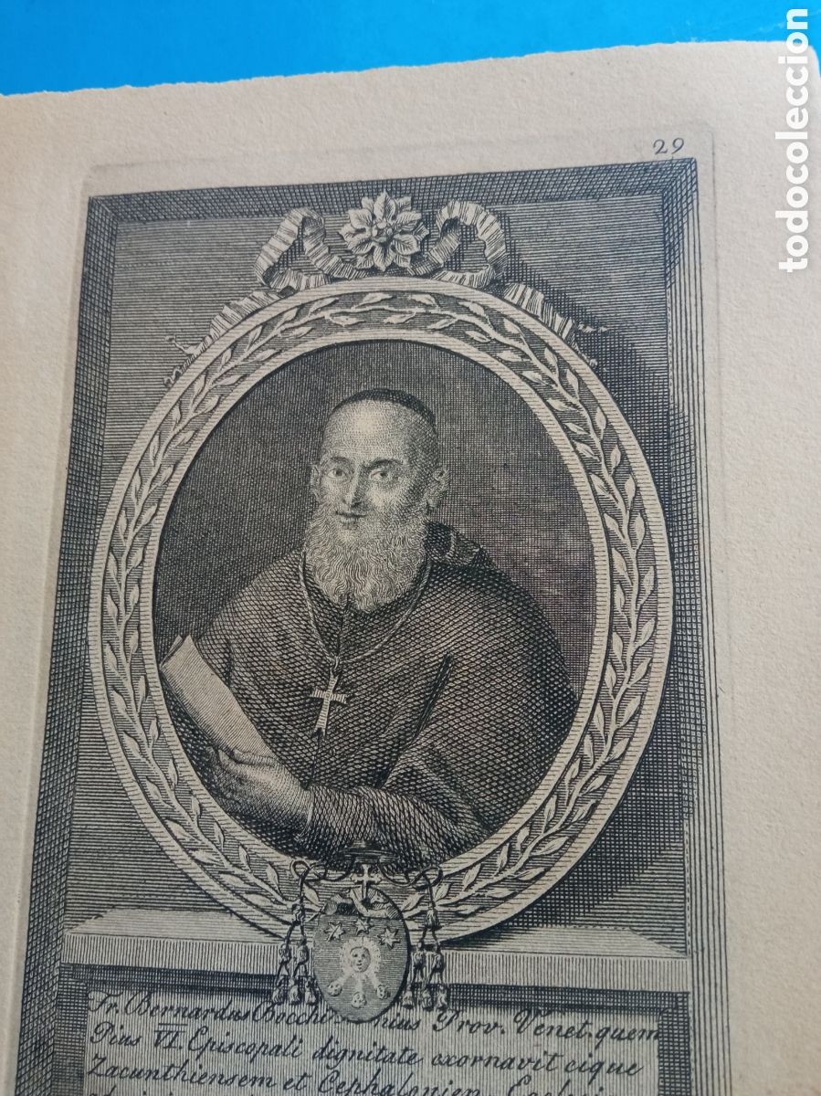 Arte: Antiguo grabado religioso, mide 16,5x12 cm - Foto 3