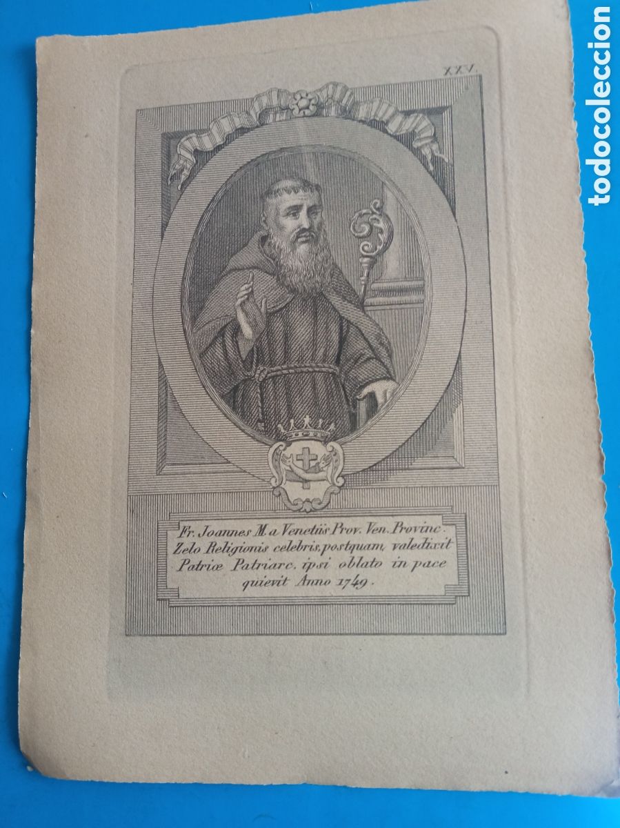 Arte: Antiguo grabado religioso, mide 16,8x12 cm