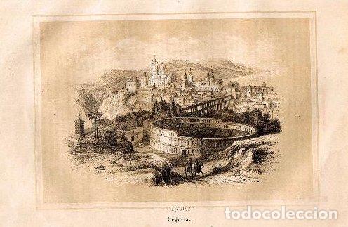 Arte: LA CIUDAD DE SEGOVIA DE TRYCKT HOS P. G. BERG. ESTOCOLMO, 1851