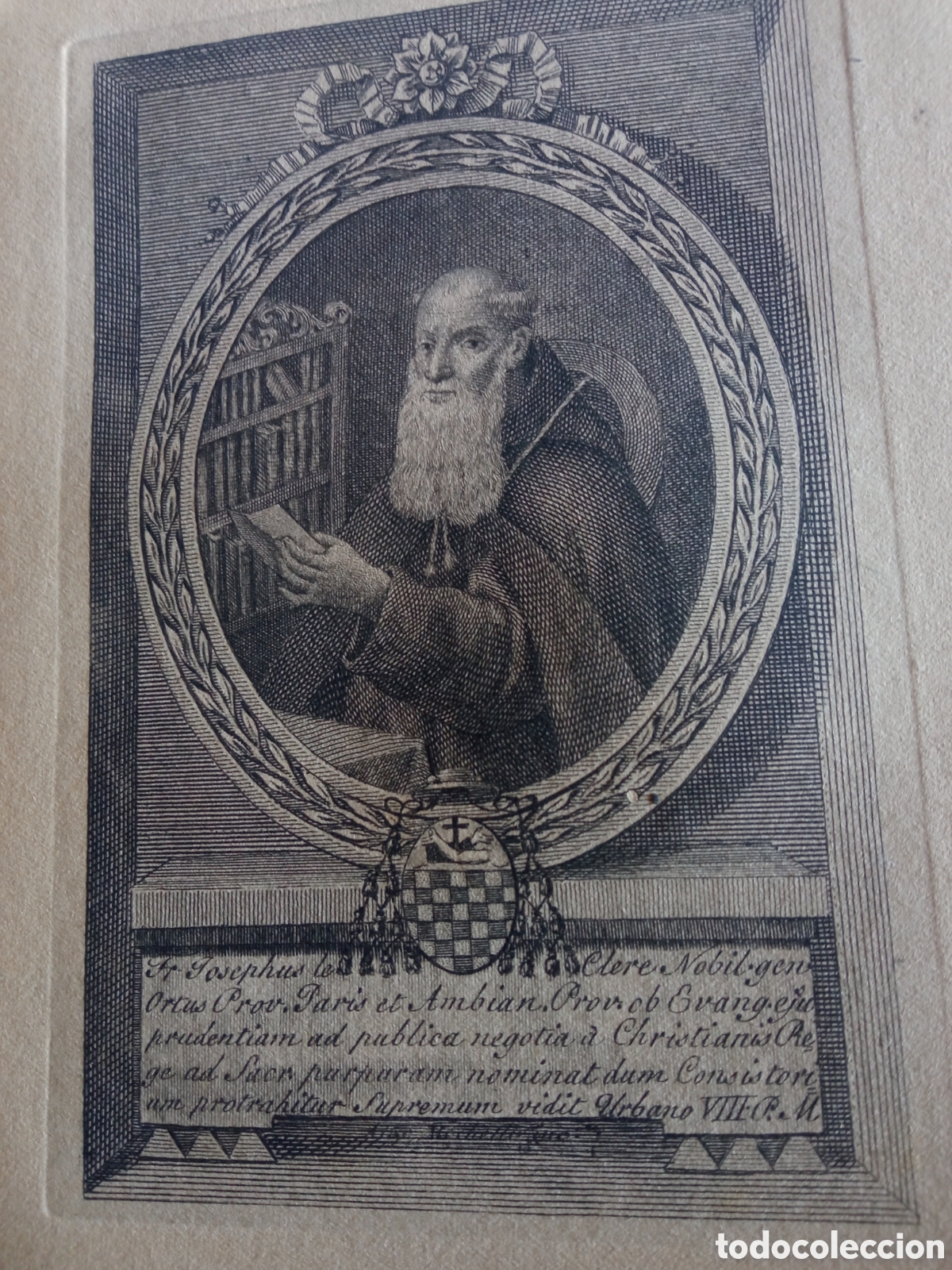 Arte: Antiguo grabado religioso, mide 16,8x12,2cm - Foto 2