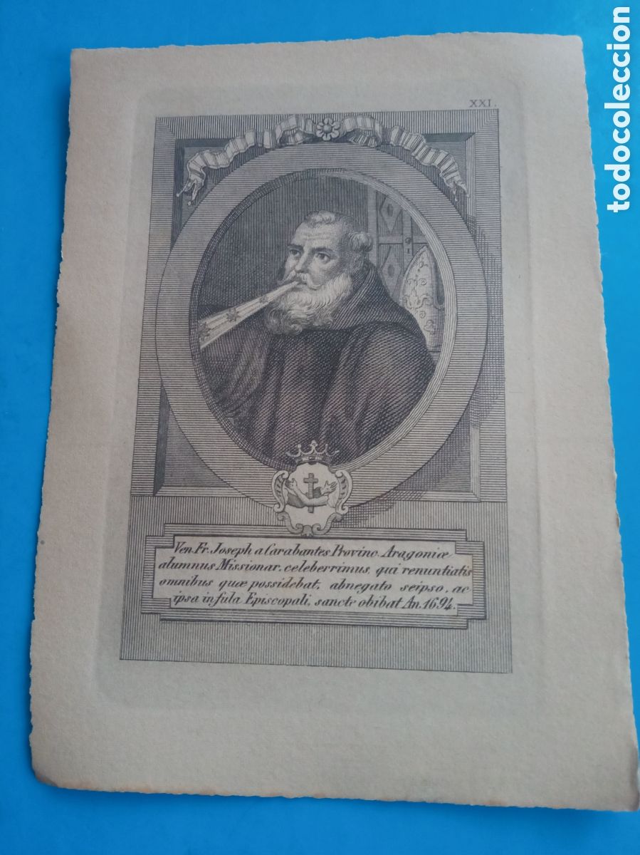 Arte: Antiguo grabado religioso, mide 16,7x12,1cm