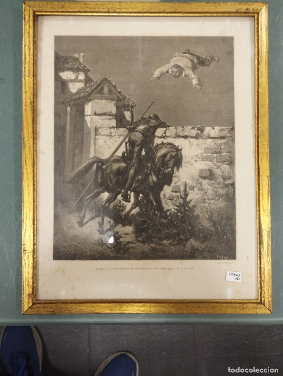 Arte: GRABADO EL QUIJOTE - H. PISAN.