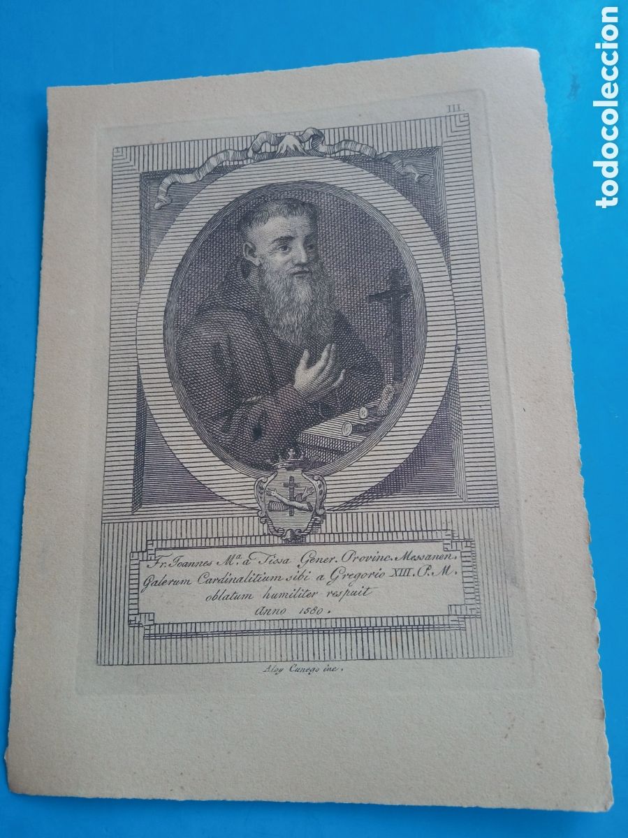 Arte: Antiguo grabado religioso, mide 16,5x12,1 cm