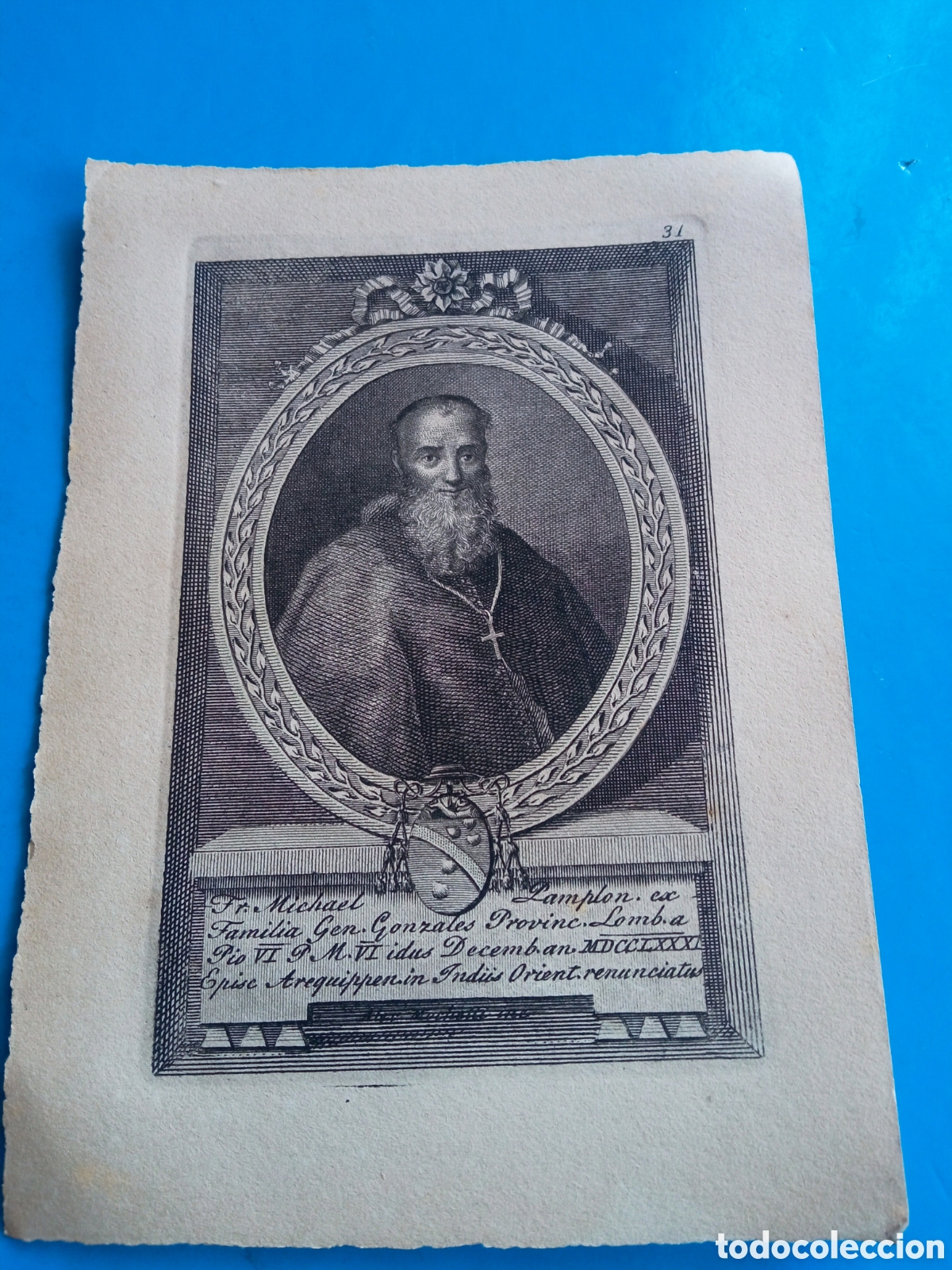 Arte: Antiguo grabado religioso, mide 16,7x12 cm