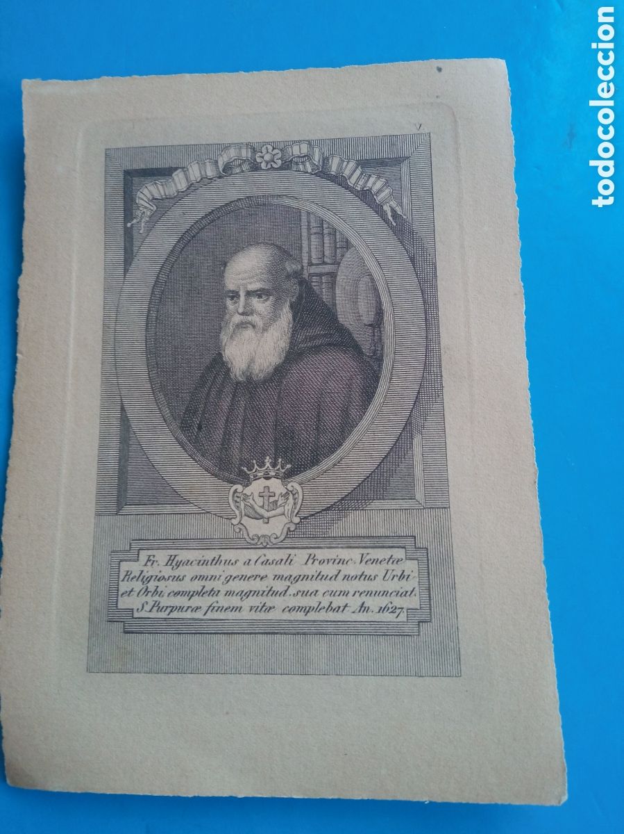 Arte: Antiguo grabado religioso, mide 16,7x12 cm
