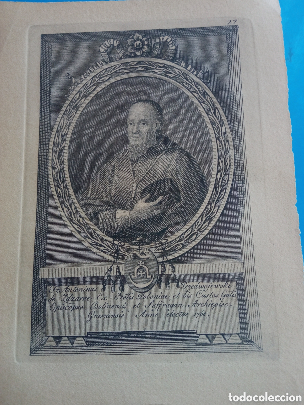 Arte: Antiguo grabado religioso, mide 16,8x12,1cm