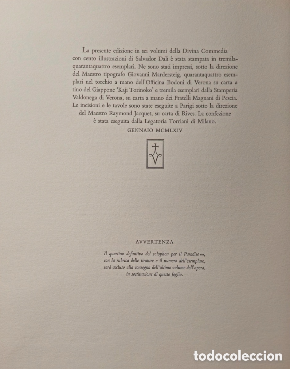 Arte: Xilografia original Dali Divina Comedia - Foto 3