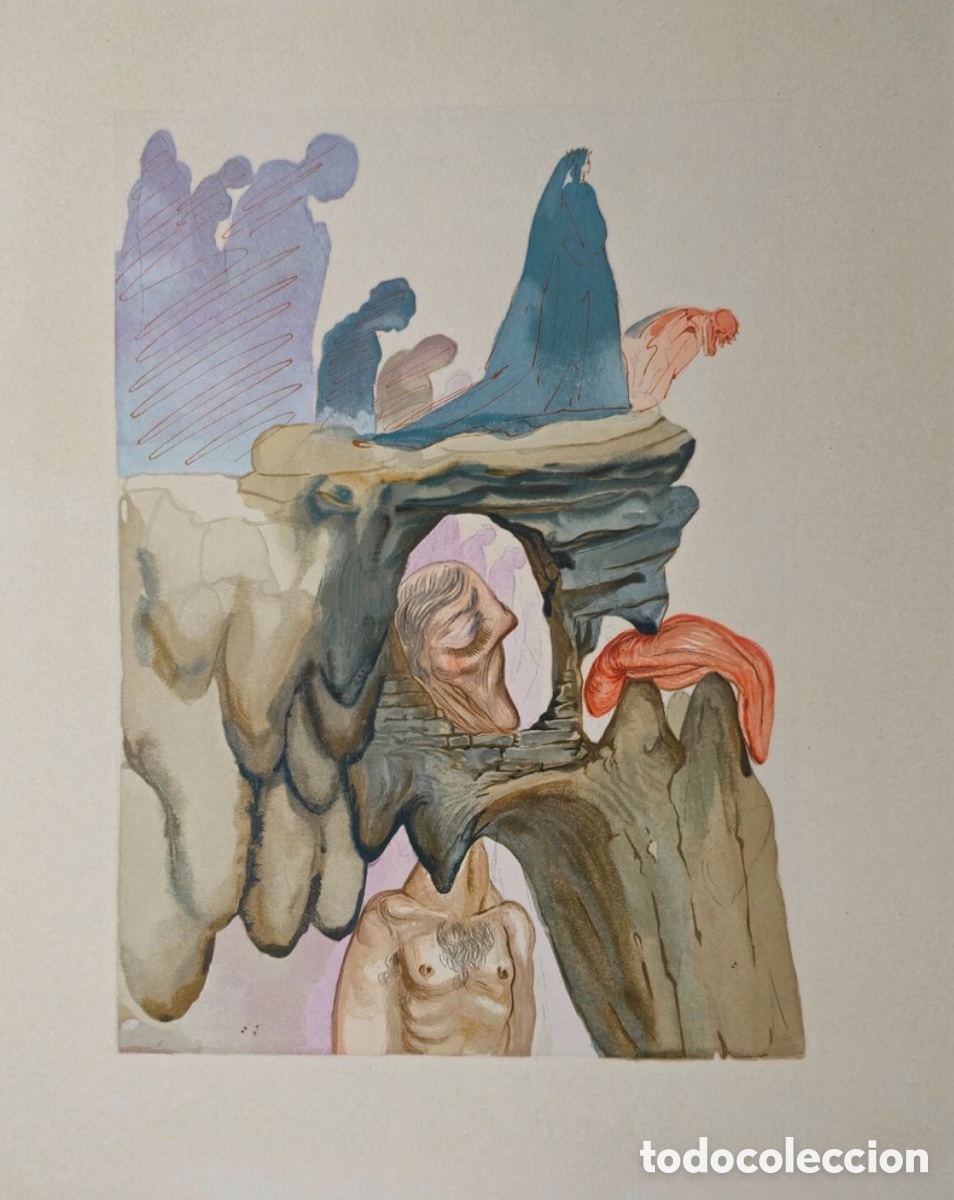 Arte: Xilografia original Dali Divina Comedia - Foto 1