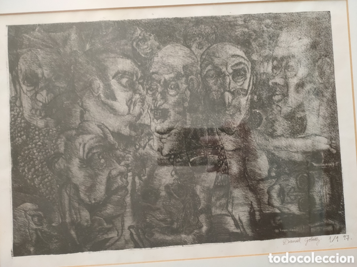 Arte: Daniel G&oacute;mez grabado 1/1 firmado