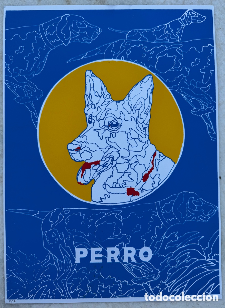 Arte: Alfredo Alca&iacute;n. Perro (Animales Salvajes, Animales Dom&eacute;sticos)