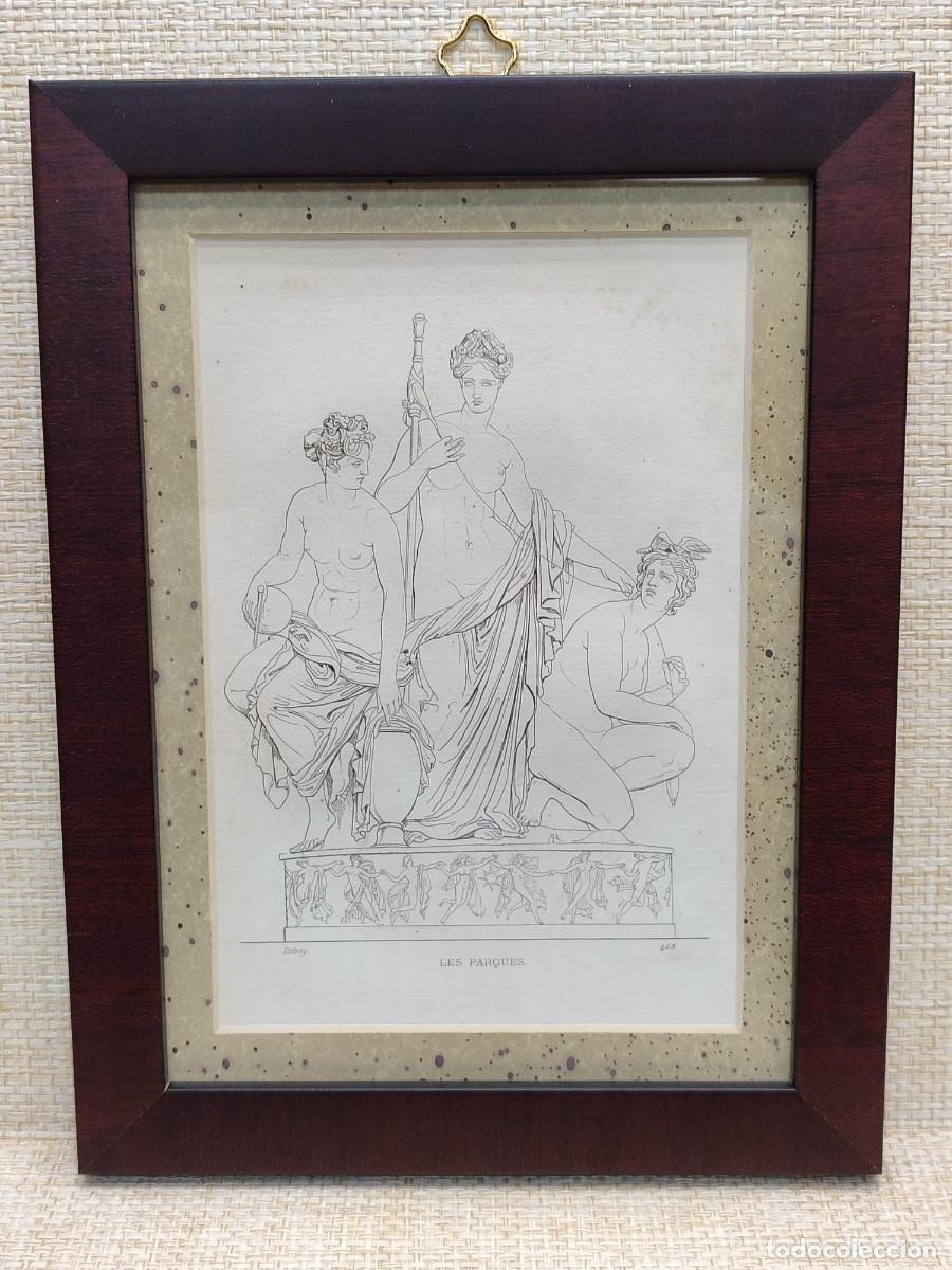 Arte: Las tres parcas. Musee de peinture et de sculpture. Reveil. S. XIX. cuadro. Mitologia