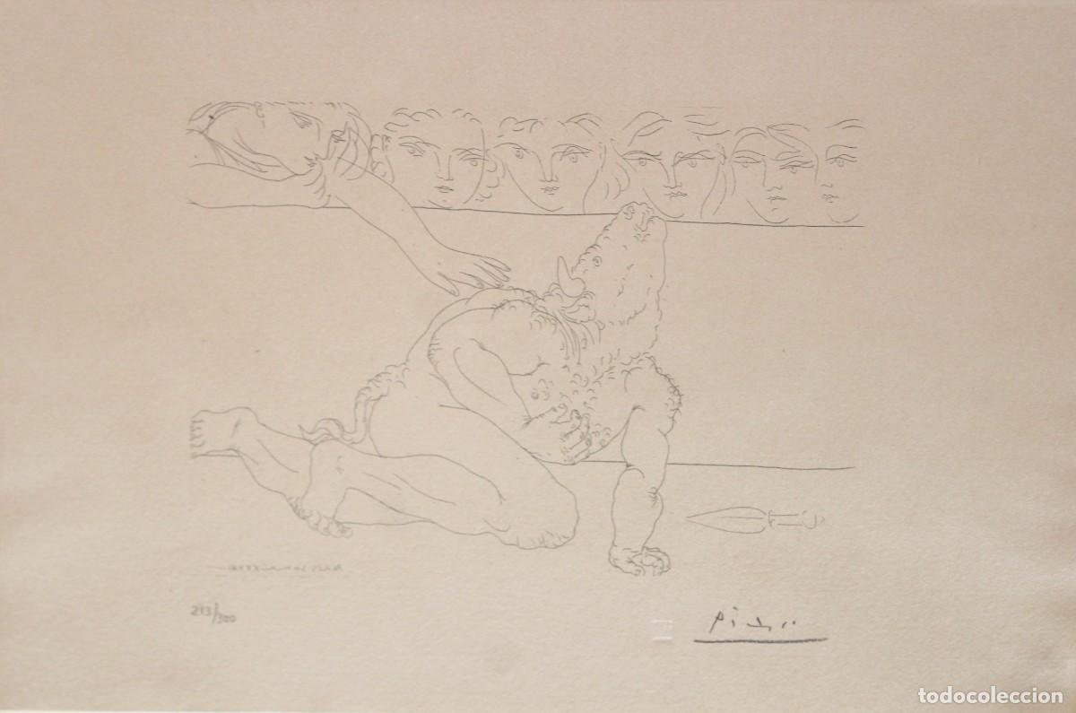Arte: PABLO PICASSO (1881&ndash;1973) GRABADO AL AGUAFUERTE . MINOTAURO HERIDO. SUITE VOLLARD. EDICION NUMERADA