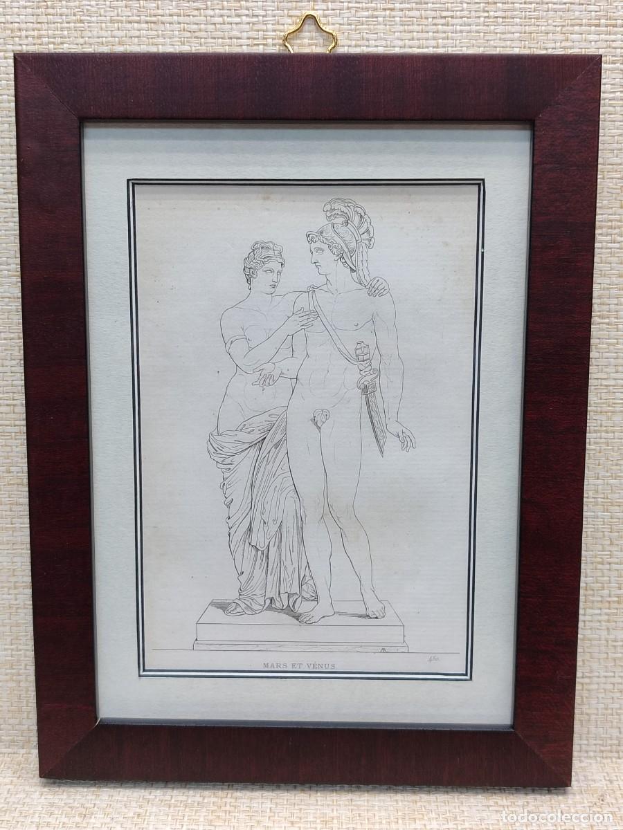 Arte: Marte y Venus, escultura. Musee de peinture et de sculpture. Reveil. S. XIX. cuadro. Mitologia