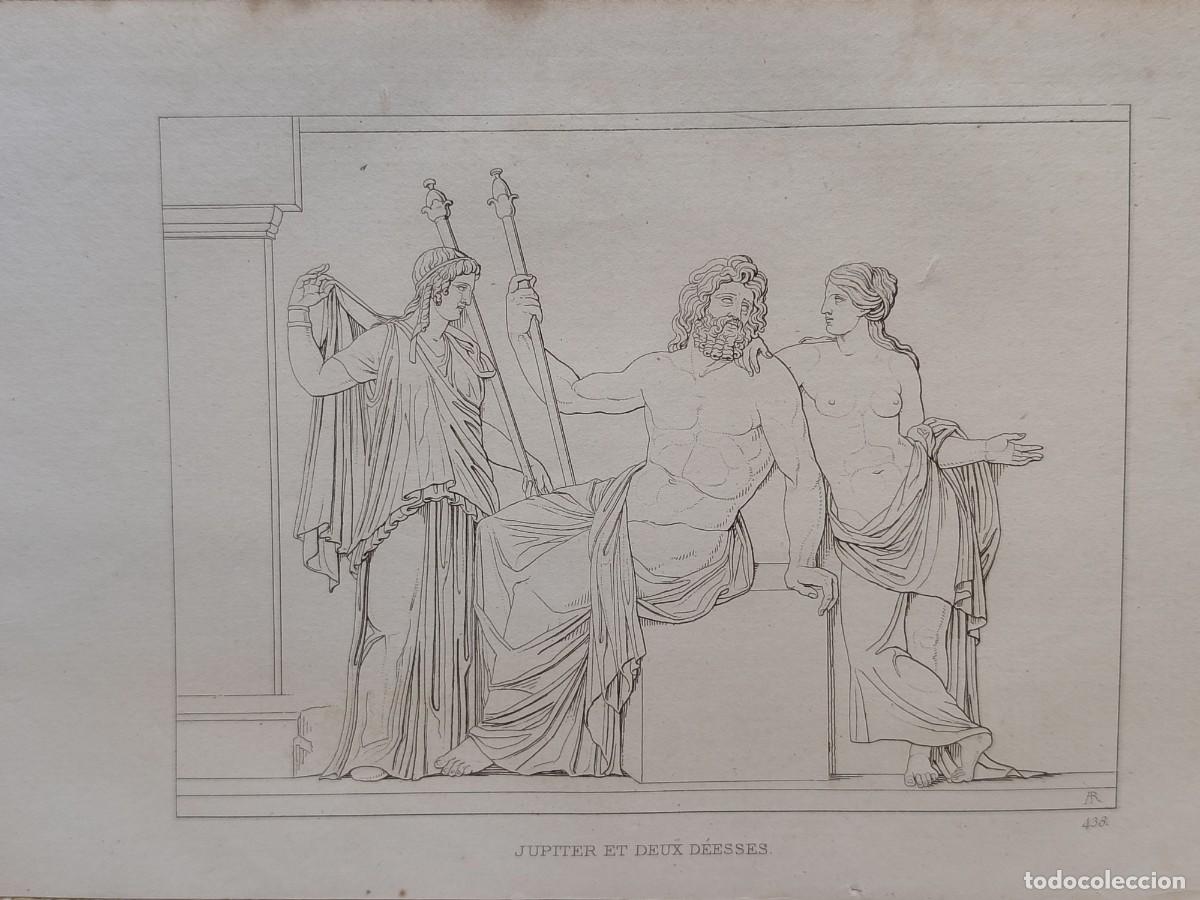 Arte: Jupiter y Diosas, escultura. Musee de peinture et de sculpture. Reveil. S. XIX. cuadro. Mitologia