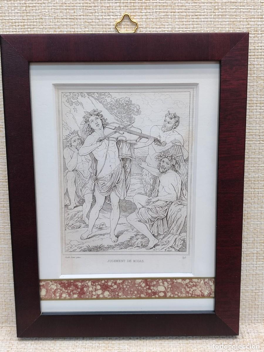 Arte: Jugement de Midas. Guido Reni. Musee de peinture et de sculpture. Reveil. S. XIX. cuadro. Mitologia