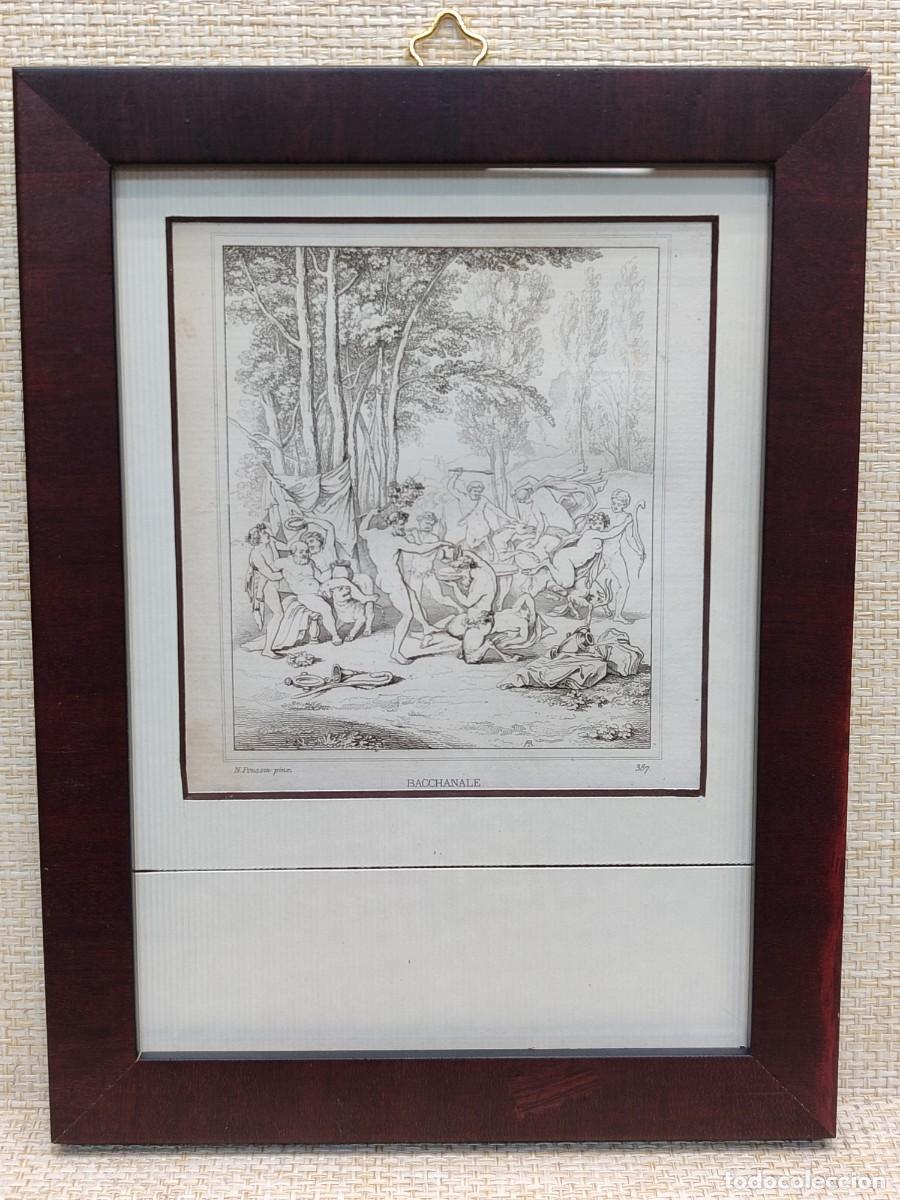 Arte: Bacanal. Poussin . Guido Reni. Musee de peinture et de sculpture. Reveil. S. XIX. cuadro. Mitologia