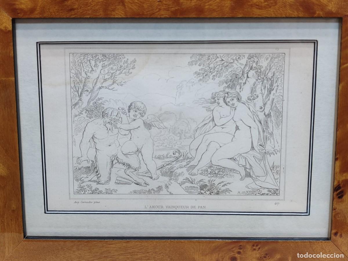 Arte: El Amor y Pan. A. Carracci. Musee de peinture et de sculpture. Reveil. S. XIX. cuadro. Mitologia
