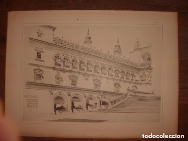 Arte: ESPL&Eacute;NDIDO GRABADO ARQUITECTURA RENACENTISTA, CASA INFANTA SECCI&Oacute;N PATIO, ZARAGOZA, ,1893, PRENTICE