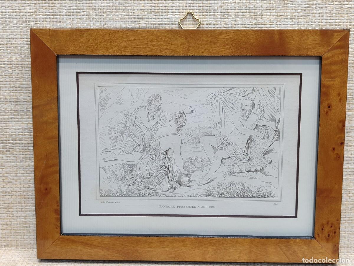 Arte: Pandora de Jules Romain. Musee de peinture et de sculpture. Reveil. S. XIX. cuadro. Mitologia