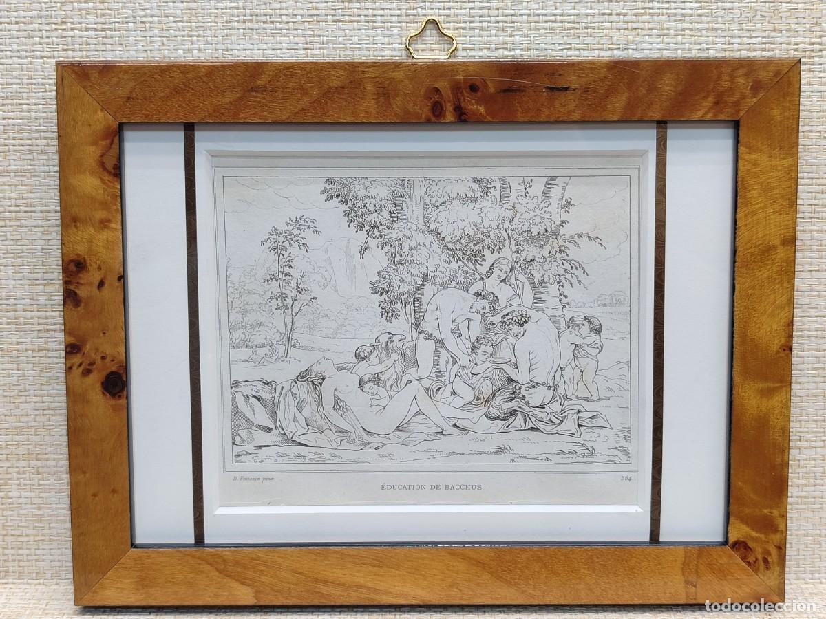Arte: Educaci&oacute;n de Baco. Poussin. Musee de peinture et de sculpture. Reveil. S. XIX. cuadro. Mitologia
