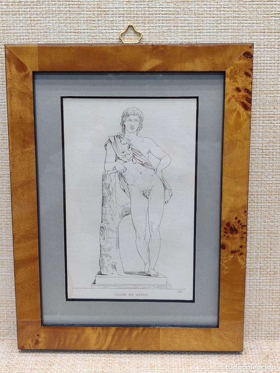 Arte: Fauno descansando. Musee de peinture et de sculpture. Reveil. S. XIX. cuadro. Mitologia