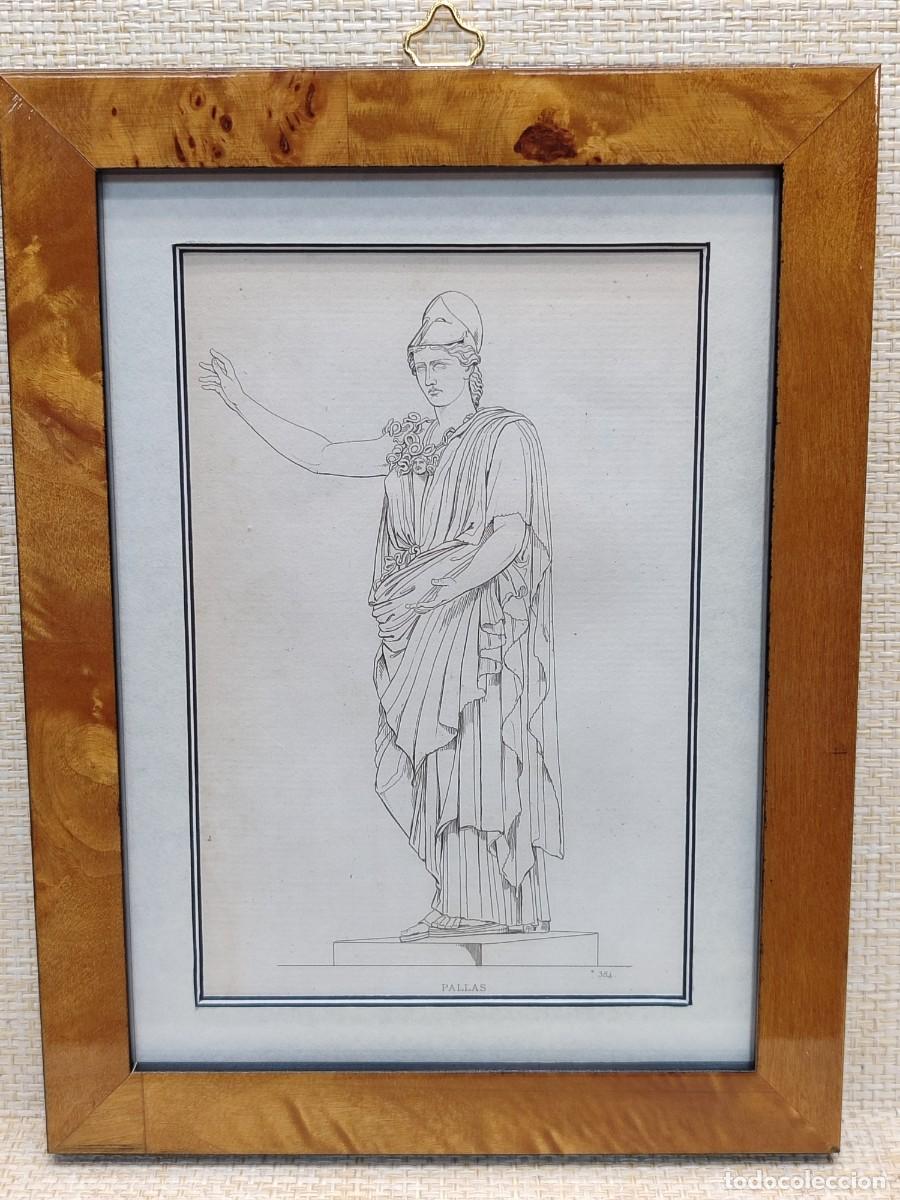 Arte: Atenea de Velletri. Musee de peinture et de sculpture. Reveil. S. XIX. cuadro. Mitologia