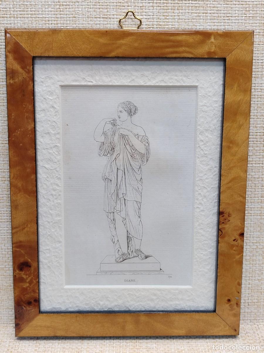 Arte: Diana. Musee de peinture et de sculpture. Reveil. S. XIX. cuadro. Mitologia