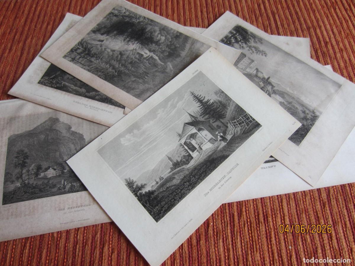 Arte: 1860-11 GRABADOS DE SUIZA.ORIGINALES.