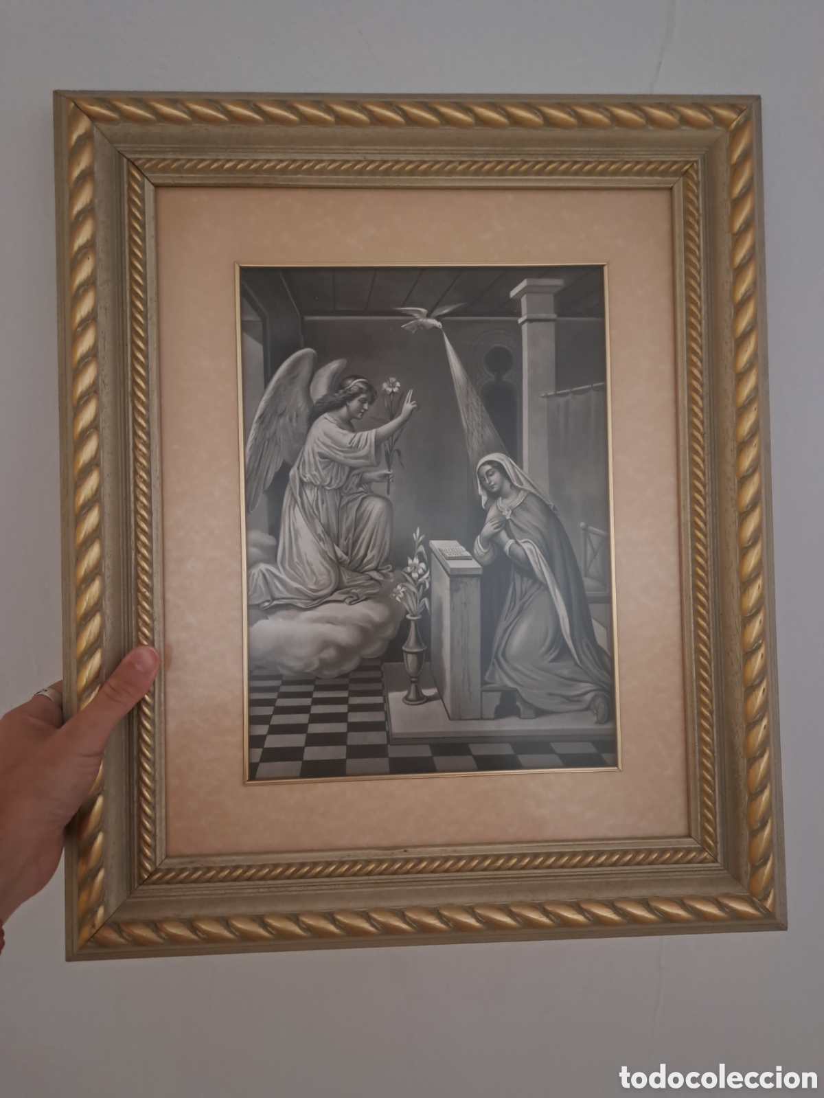 Arte: Lamina anunciacion con marco - Foto 2