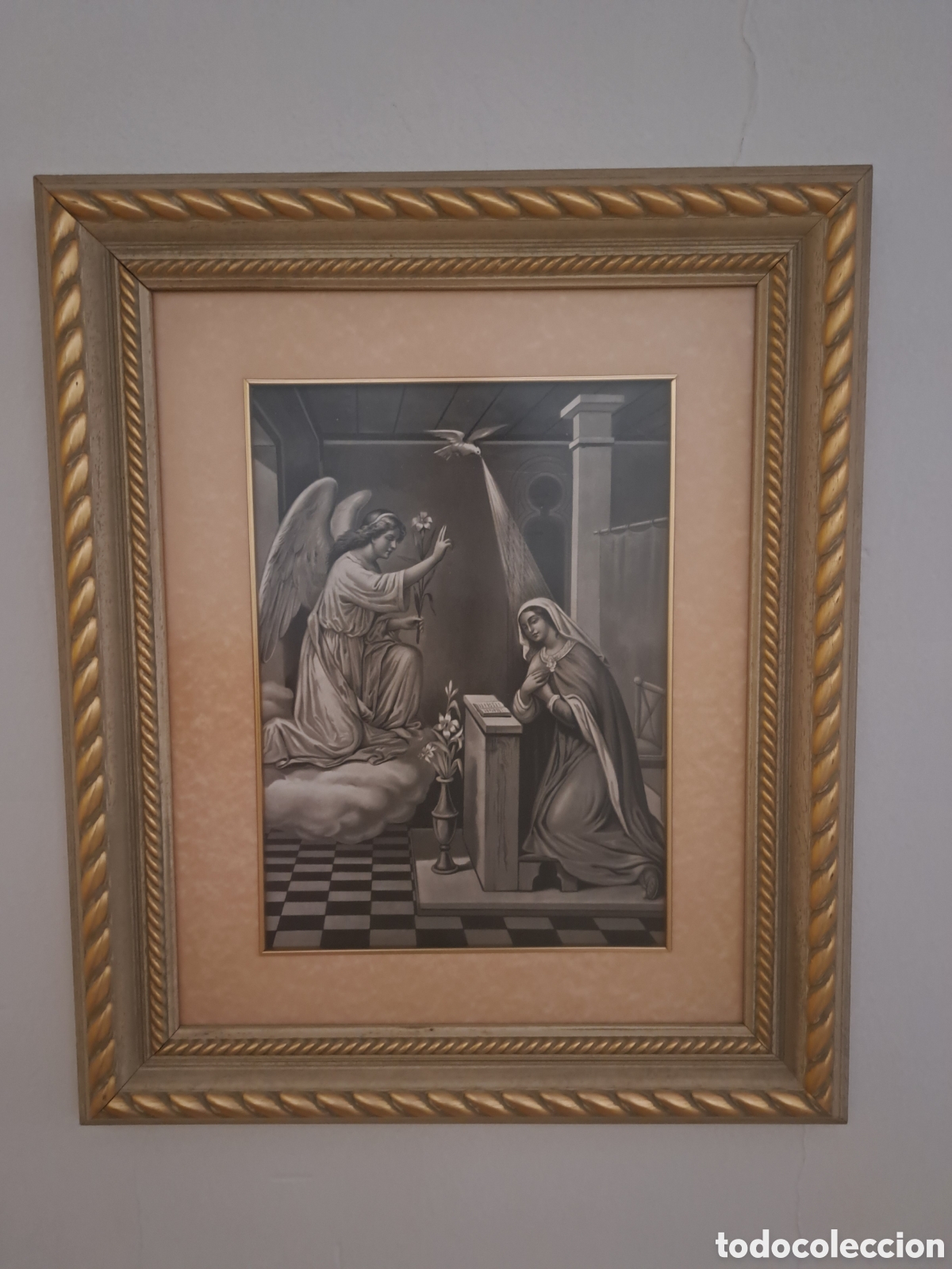 Arte: Lamina anunciacion con marco - Foto 1